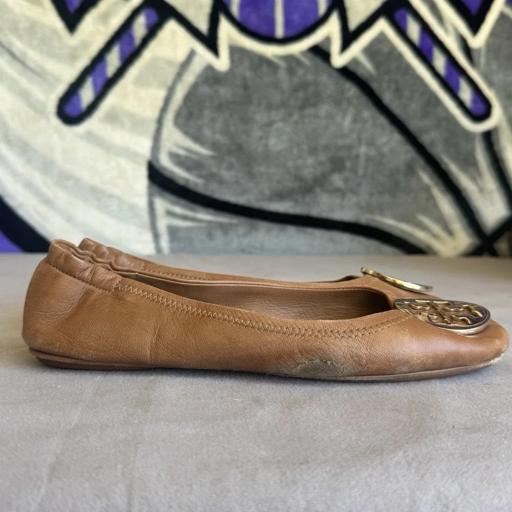 Size 9m - Tory Burch Tan Brown Ballet Flats